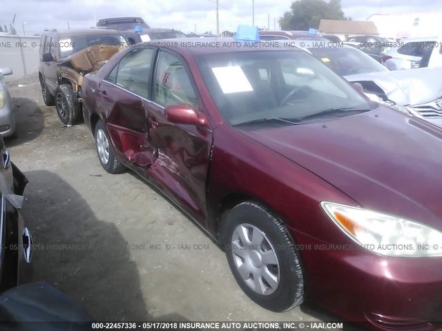 4T1BE32K34U337119 - 2004 TOYOTA CAMRY LE/XLE/SE RED photo 6