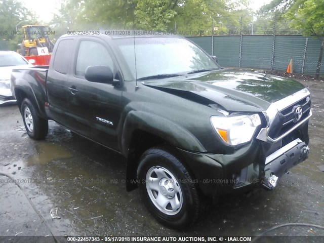 5TFUX4ENXEX029853 - 2014 TOYOTA TACOMA ACCESS CAB Жасыл фото 1