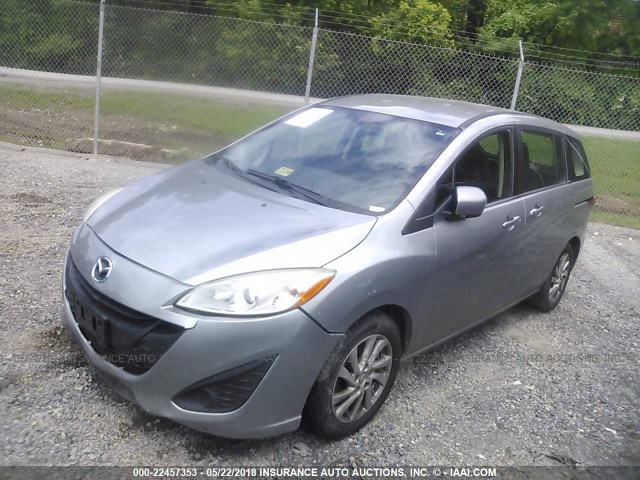 JM1CW2BL5C0107774 - 2012 MAZDA 5 GRAY photo 2