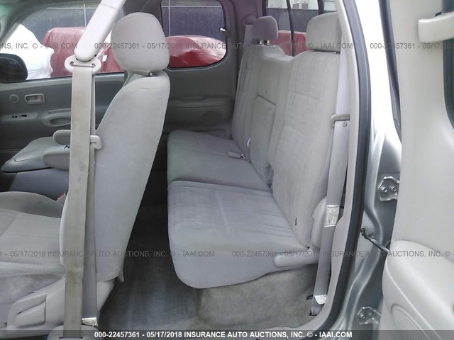 5TBRT34163S403364 - 2003 TOYOTA TUNDRA ACCESS CAB SR5 SILVER photo 8