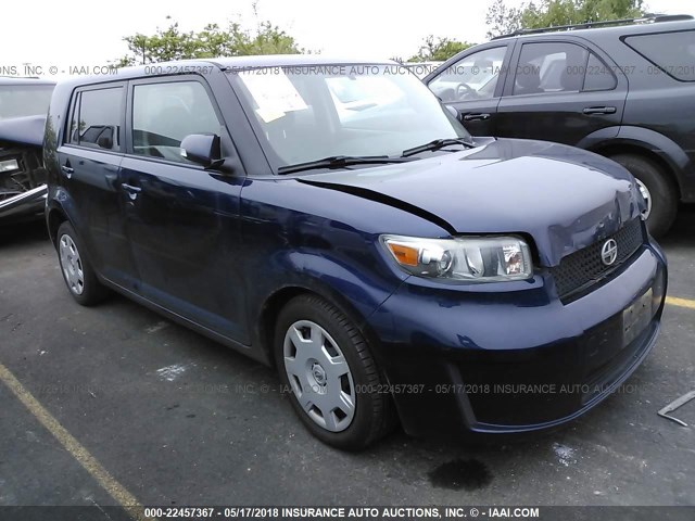 JTLKE50E181019654 - 2008 TOYOTA SCION XB BLUE photo 1