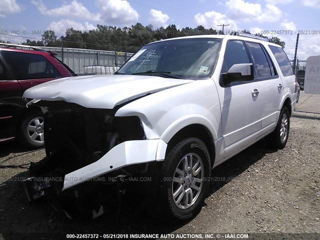 1FMJU1K50CEF14781 - 2012 FORD EXPEDITION LIMITED WHITE photo 2