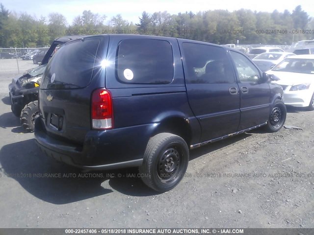 1GNDV03L25D303152 - 2005 CHEVROLET UPLANDER Dark Blue photo 4