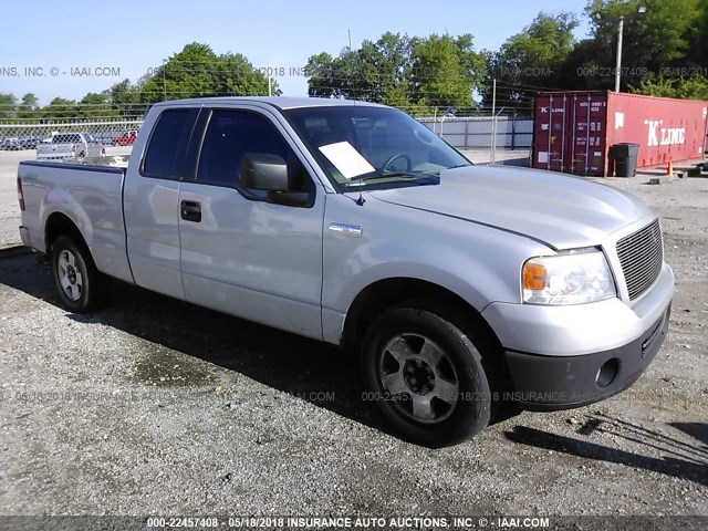 1FTRX12W86NA51008 - 2006 FORD F150 GRAY photo 1