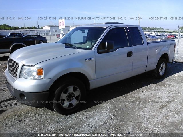 1FTRX12W86NA51008 - 2006 FORD F150 GRAY photo 2