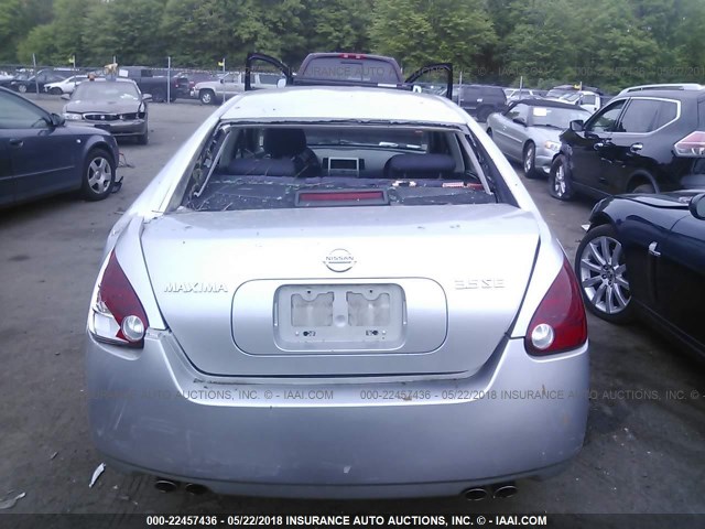 1N4BA41E54C809995 - 2004 NISSAN MAXIMA SE/SL SILVER photo 6