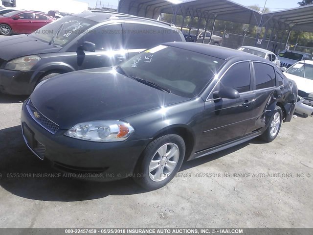 2G1WA5E36E1174246 - 2014 CHEVROLET IMPALA LIMITED LS GRAY photo 2