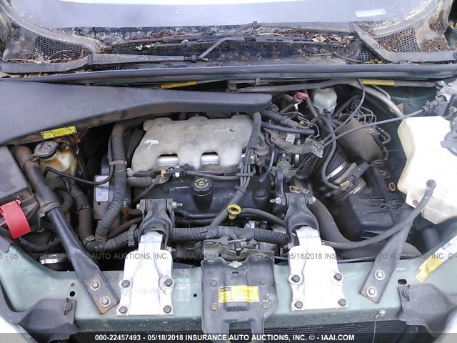 1GMDX03E9YD115037 - 2000 PONTIAC MONTANA GREEN photo 10