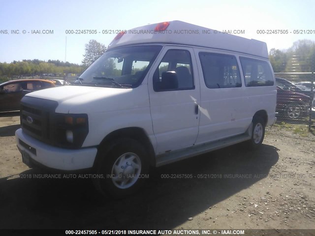 1FTNE24W28DA92248 - 2008 FORD ECONOLINE E250 VAN WHITE photo 2