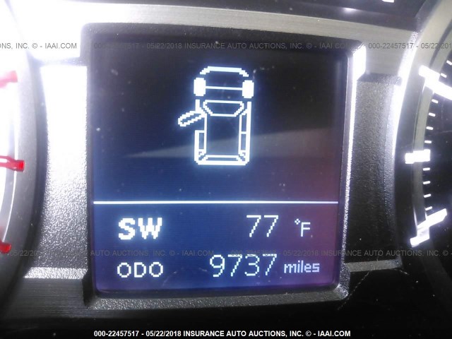 JTEBU5JR4H5452938 - 2017 TOYOTA 4RUNNER SR5 PREM/LTDL/TRAIL/TRD Czerwony zdjęcie 7