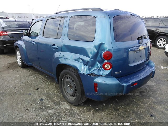 3GNCA13B79S509822 - 2009 CHEVROLET HHR LS BLUE photo 3