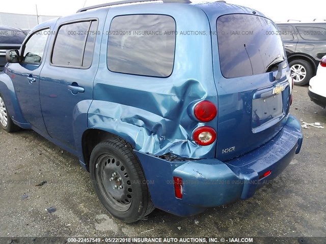 3GNCA13B79S509822 - 2009 CHEVROLET HHR LS BLUE photo 6