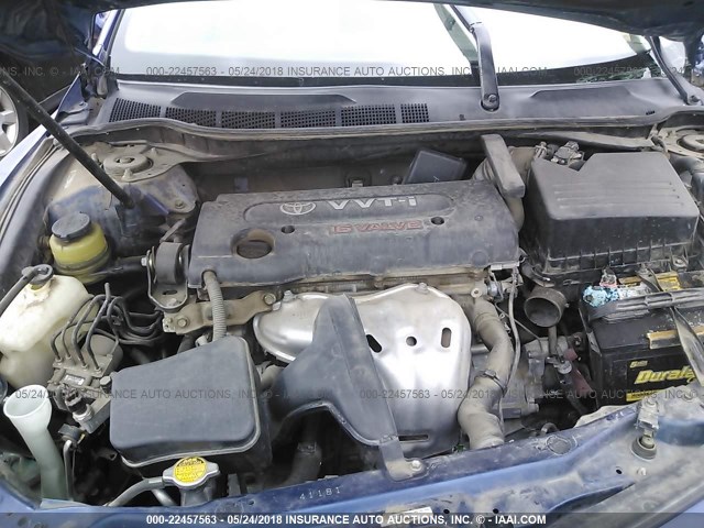 4T1BE46KX8U232714 - 2008 TOYOTA CAMRY CE/LE/XLE/SE BLUE photo 10