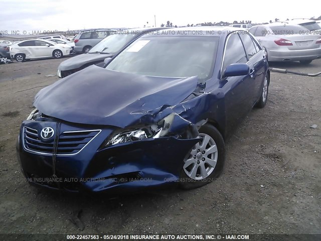 4T1BE46KX8U232714 - 2008 TOYOTA CAMRY CE/LE/XLE/SE BLUE photo 2
