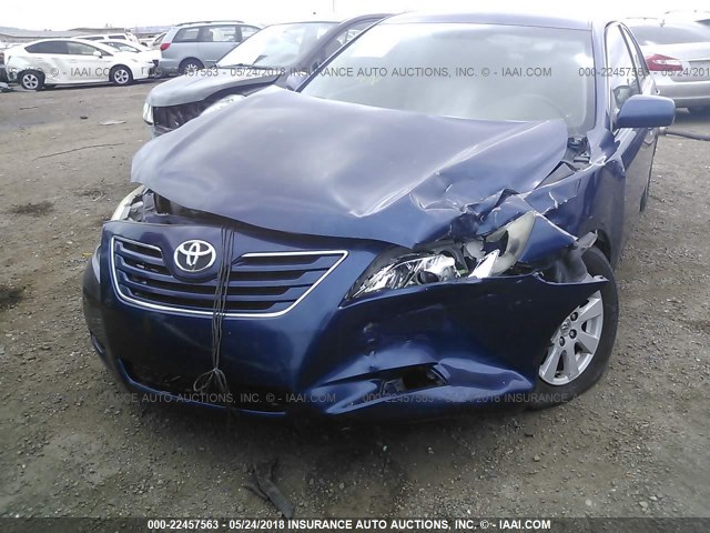 4T1BE46KX8U232714 - 2008 TOYOTA CAMRY CE/LE/XLE/SE BLUE photo 6