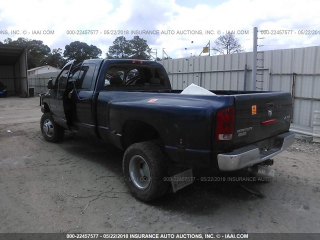 3D7MS48C75G802135 - 2005 DODGE RAM 3500 ST/SLT BLUE photo 3