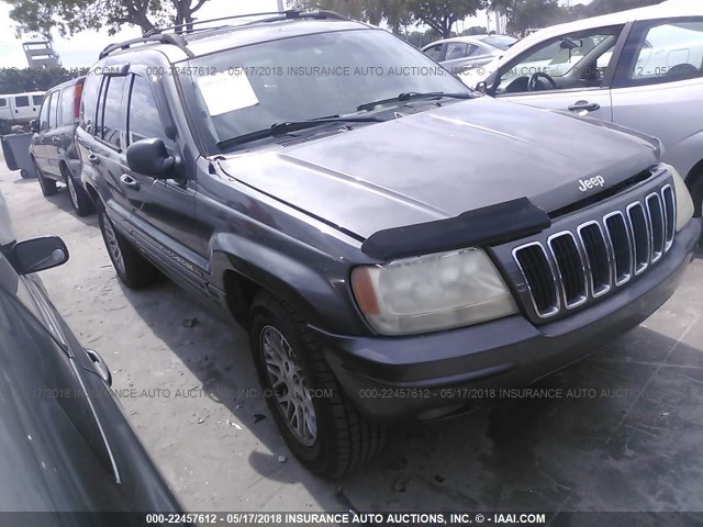 1J4GX58N43C547924 - 2003 JEEP GRAND CHEROKEE LIMITED GRAY photo 1