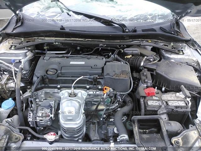 1HGCR2F57HA196902 - 2017 HONDA ACCORD SPORT ვერცხლისფერი ფოტო 10