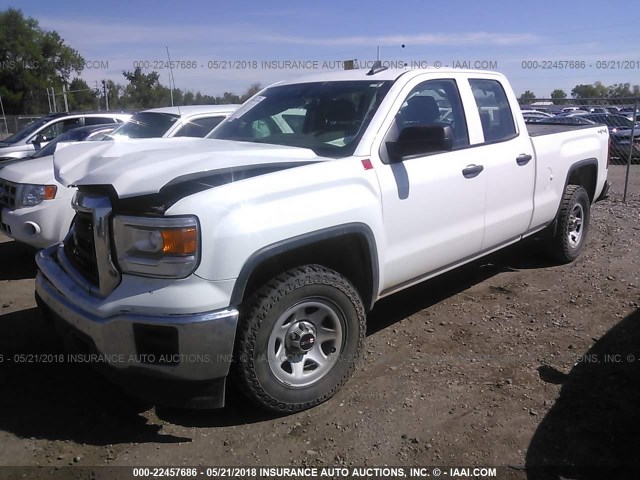 1GTV2TEC6FZ227959 - 2015 GMC SIERRA K1500 WHITE photo 2