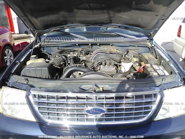 1FMZU63K04UC23614 - 2004 FORD EXPLORER XLT/XLT SPORT/NBX BLUE photo 10