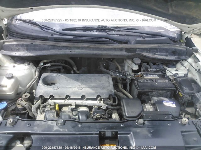 KM8JU3AC8BU203647 - 2011 HYUNDAI TUCSON GLS/LIMITED თეთრი ფოტო 10