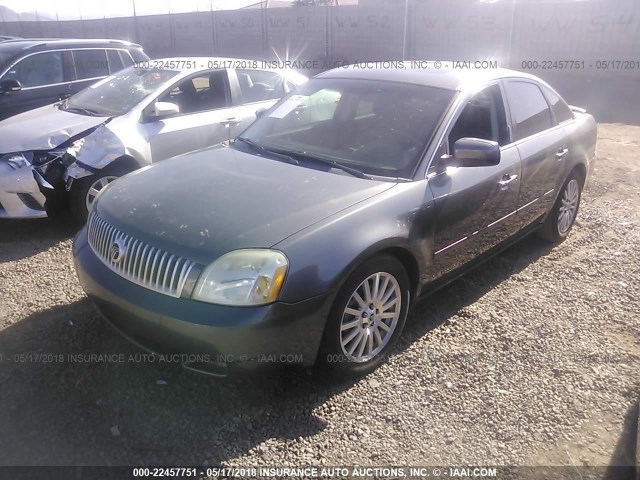 1MEHM42166G608463 - 2006 MERCURY MONTEGO PREMIER GRAY photo 2