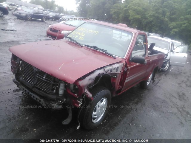 JT4RN81P6S5203919 - 1995 TOYOTA PICKUP 1/2 TON SHORT WHLBSE DX RED photo 2