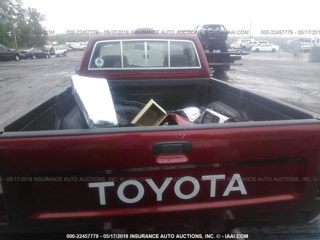 JT4RN81P6S5203919 - 1995 TOYOTA PICKUP 1/2 TON SHORT WHLBSE DX RED photo 8