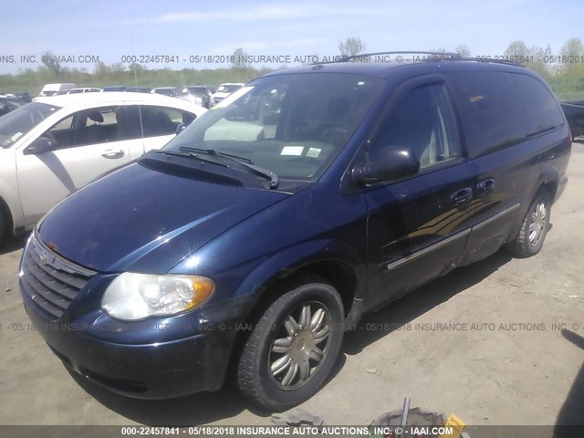 2A4GP54L16R799954 - 2006 CHRYSLER TOWN & COUNTRY TOURING BLUE photo 2