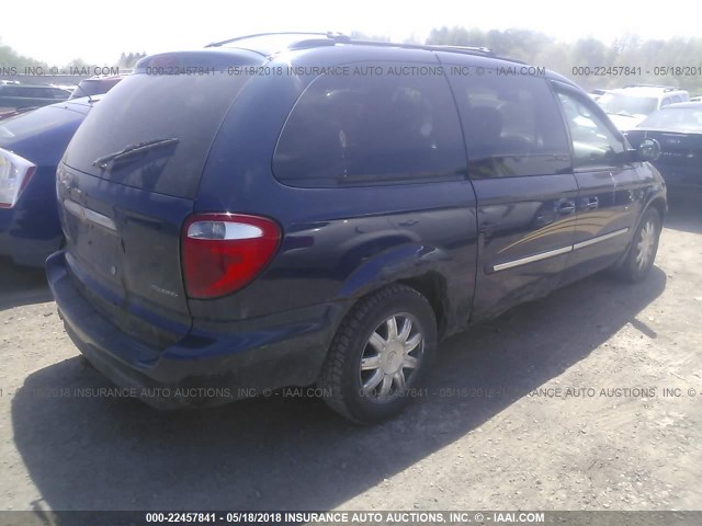 2A4GP54L16R799954 - 2006 CHRYSLER TOWN & COUNTRY TOURING BLUE photo 4