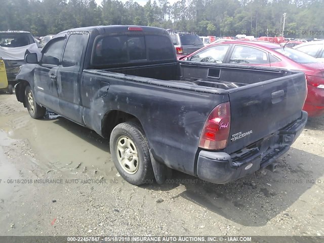 5TFTX4CN7CX014769 - 2012 TOYOTA TACOMA ACCESS CAB Schwarz Foto 3