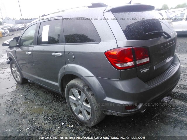 3C4PDCDG6DT695590 - 2013 DODGE JOURNEY CREW GRAY photo 3