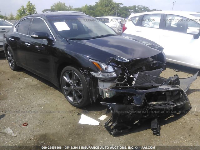 1N4AA5AP7EC907169 - 2014 NISSAN MAXIMA S/SV BLACK photo 1