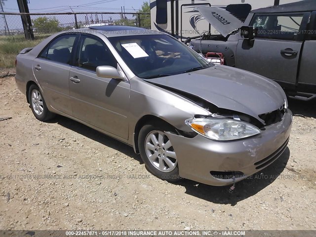 4T1BE32K63U200285 - 2003 TOYOTA CAMRY LE/XLE/SE ოქროსფერი ფოტო 1