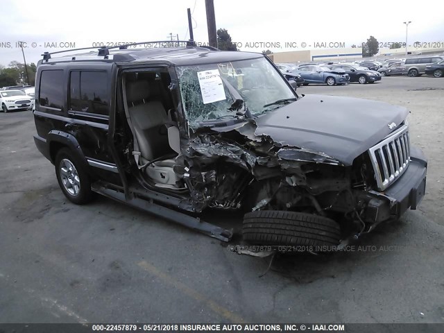 1J8HH58N16C107244 - 2006 JEEP COMMANDER LIMITED BLACK photo 1