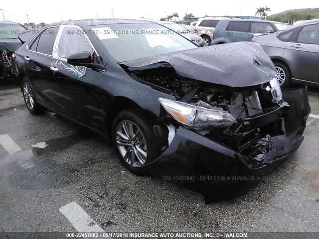 4T1BF1FK6HU812473 - 2017 TOYOTA CAMRY LE/XLE/SE/XSE BLACK photo 1