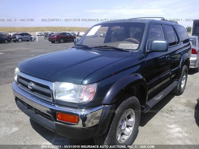 JT3GN87R0W0076317 - 1998 TOYOTA 4RUNNER LIMITED GREEN photo 2