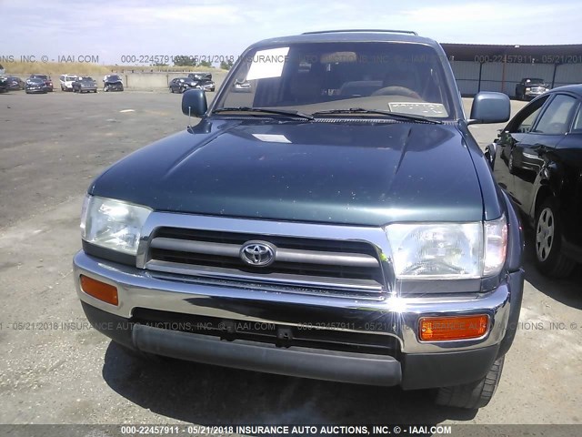 JT3GN87R0W0076317 - 1998 TOYOTA 4RUNNER LIMITED GREEN photo 6