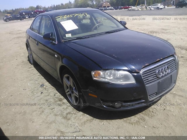 WAUDF78EX7A085455 - 2007 AUDI A4 2.0T QUATTRO BLACK photo 1