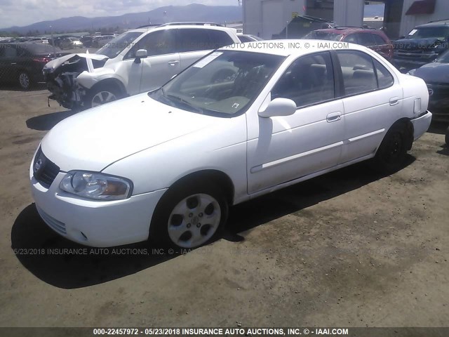 3N1CB51D24L847121 - 2004 NISSAN SENTRA 1.8/1.8S WHITE photo 2