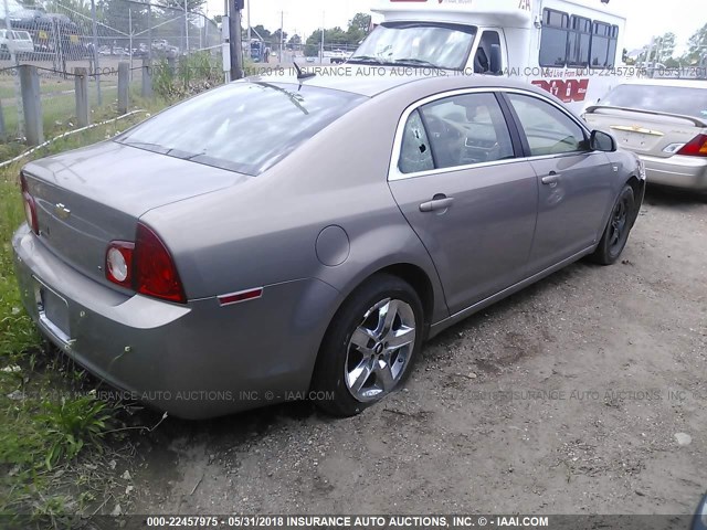 1G1ZH57B98F276117 - 2008 CHEVROLET MALIBU 1LT 锡色 照片 4
