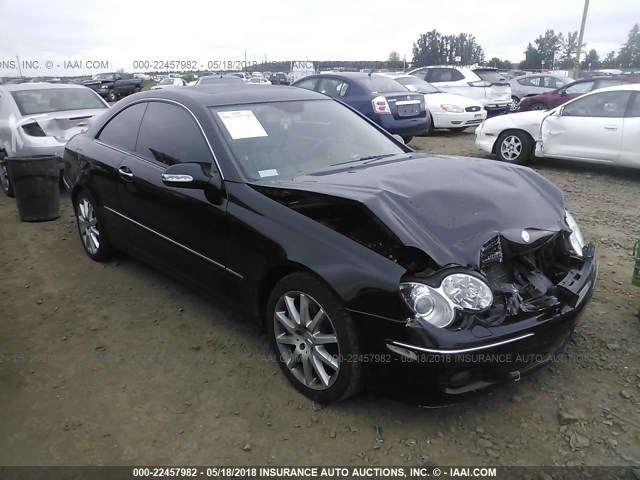 WDBTJ56H17F218930 - 2007 MERCEDES-BENZ CLK 350 BLACK photo 1