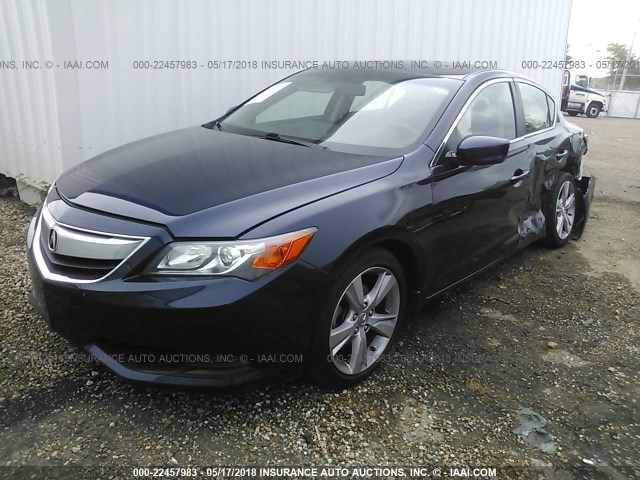 19VDE1F35FE000451 - 2015 ACURA ILX 20 BLUE photo 2