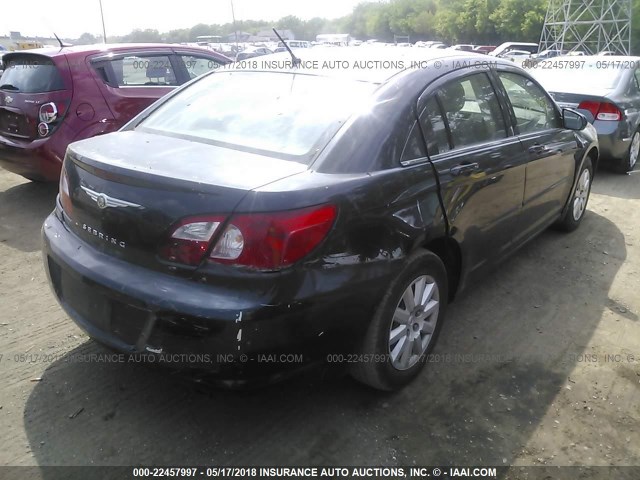 1C3LC46KX7N520793 - 2007 CHRYSLER SEBRING BLACK photo 4