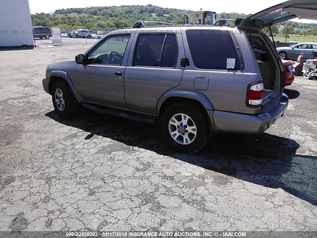 JN8DR09Y81W572730 - 2001 NISSAN PATHFINDER LE/SE/XE TAN photo 3