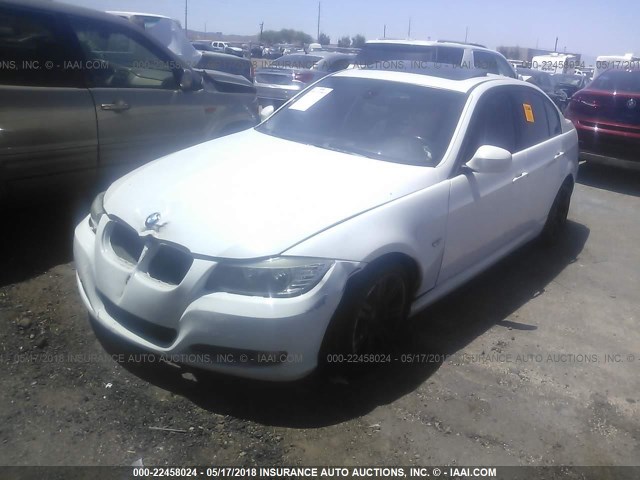 WBAPH53569A436237 - 2009 BMW 328 I SULEV WHITE photo 2