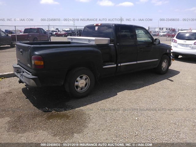 2GTEC19T711381397 - 2001 GMC NEW SIERRA C1500 BLACK photo 4