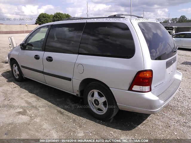 2FMZA51463BB37185 - 2003 FORD WINDSTAR LX SILVER photo 3