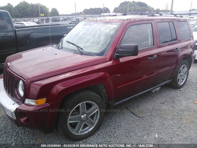 1J8FF48WX7D322424 - 2007 JEEP PATRIOT LIMITED RED photo 2