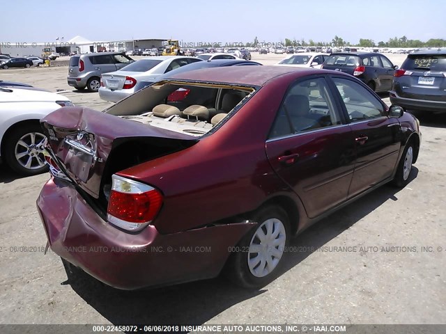 4T1BE32K66U165218 - 2006 TOYOTA CAMRY LE/XLE/SE 栗色 照片 4